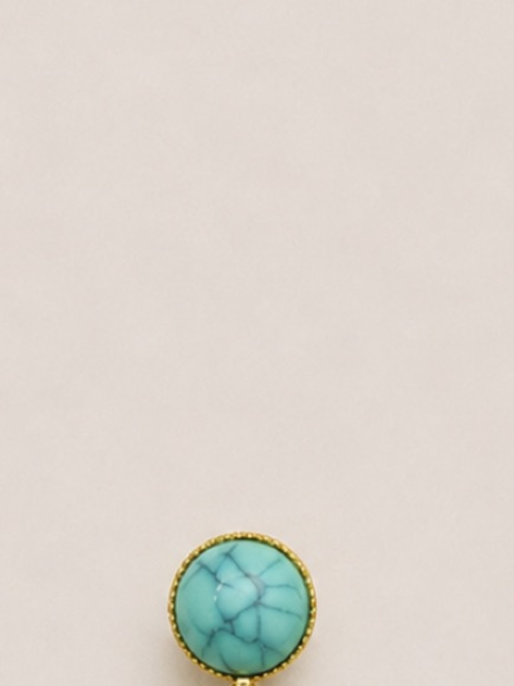 New! Turquoise Green Gemstone Pearl Drop Earrings NWOT